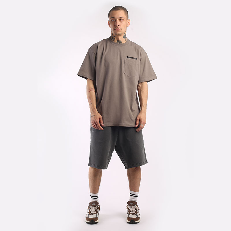 мужская коричневая футболка Carhartt WIP S/S Innovation Pocket T-Shirt I031770-teide - цена, описание, фото 6